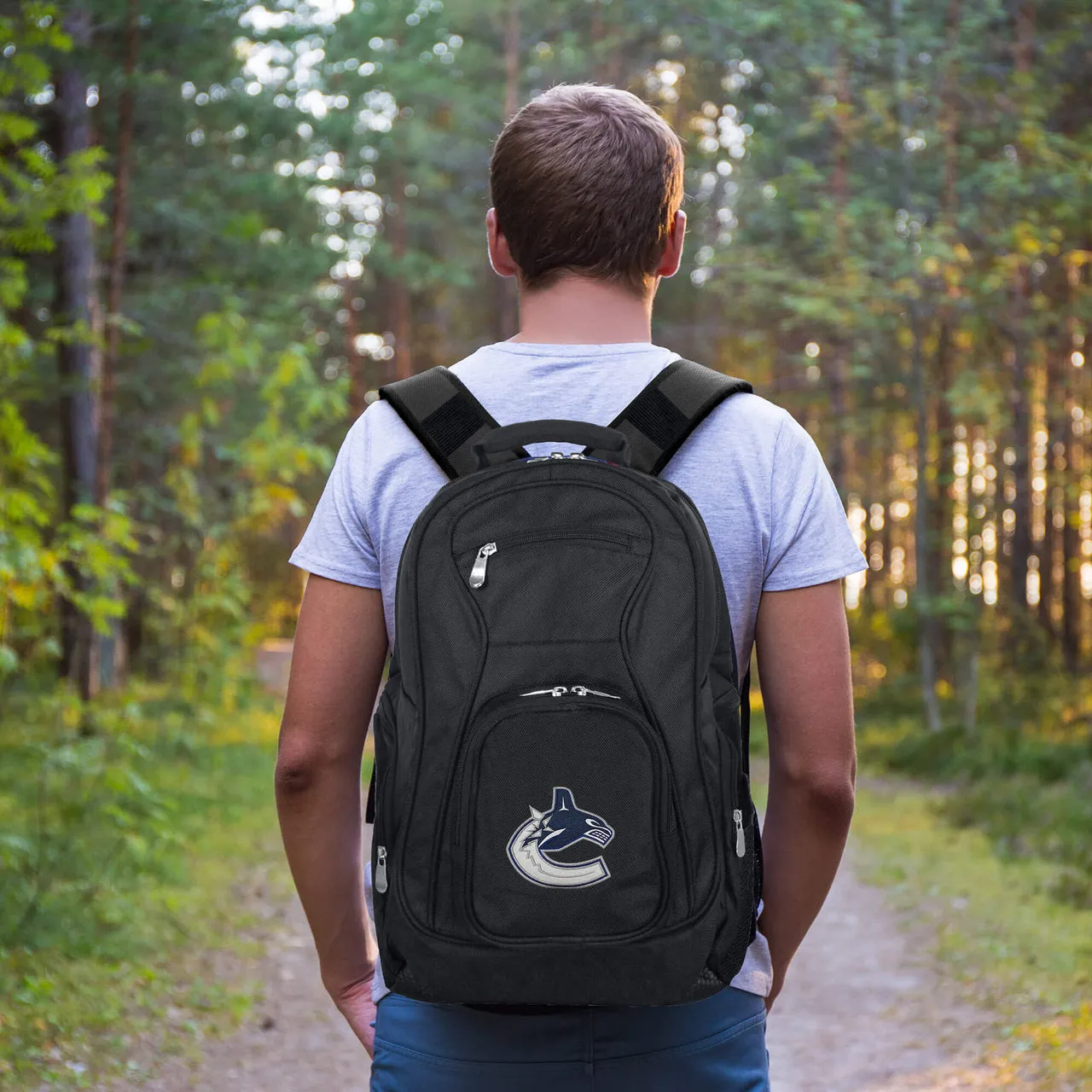 Vancouver Canucks Laptop Backpack Black