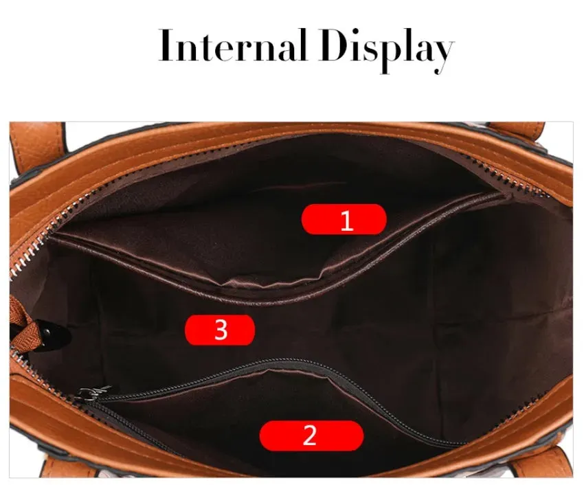 Women's Luxury Designer Retro Bucket Shoulder Handbag