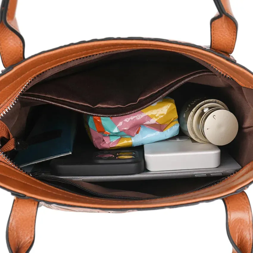 Women's Luxury Designer Retro Bucket Shoulder Handbag