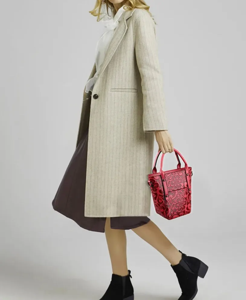 Women's Luxury Designer Retro Bucket Shoulder Handbag