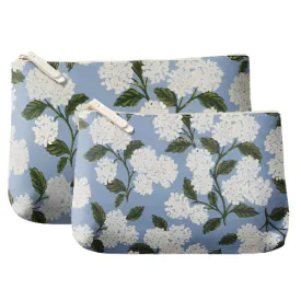 Zippered Pouch Set - Hydrangea